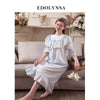 New Arrival Vintage Nightgowns Sleepshirts Elegant Lady Dresses Princess Sleepwear Solid Home Dress Lace Sleep & Lounge #H182