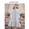 New Arrivals Vintage Nightgowns Sleepshirts Elegant Home Dress Lace Sleepwear Women Sleep & Lounge Soft Cotton Nightgown #H183