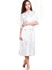 Plus Size S-XXL 2016 Rayon Longue Bathrobe Womens Kimono Satin Long Robe Sexy Lingerie Hot Nightgown Sleepwear with Belt