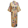 White Chinese Female Sexy V-neck Robes Rayon Silk Sleepwear Long Printed Nightgown Wedding Bride Robe Plus Size S To XXXL NR026
