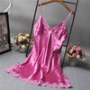 Brand New Chinese Women Robe Satin Nightgown Sexy Nightshirt Sleepwear Print Bath Gown Summer Casual Home Night Dress One Size