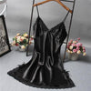 Brand New Chinese Women Robe Satin Nightgown Sexy Nightshirt Sleepwear Print Bath Gown Summer Casual Home Night Dress One Size