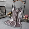 Brand New Chinese Women Robe Satin Nightgown Sexy Nightshirt Sleepwear Print Bath Gown Summer Casual Home Night Dress One Size