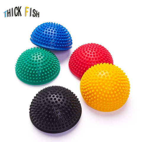 Yoga Half Ball Physical Fitness Appliance Exercise Balance Ball Point Massage Stepping Stones Yoga Balls Fitness for Home Gym