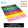 Dr.Qiiwi Elastic Resistance Bands Sets Gum Fitness Equipment Stretching Rubber Loop Band for Yoga Training Workout Exercise