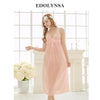 New Arrivals Lace Nightgowns Soft Home Dress Vintage Sleep Shirts Sexy Nightwear Spaghetti Strap Solid Nightgown Female #H164