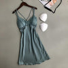 Sexy Lace Women Nightgown Ladies Lingerie Dress Sleepwear Nightwear Satin Night Dress Night Skirt Nighties for Women Sleepshirts