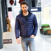2018 New Mens Ultralight Jacket Casual Autumn Winter White Duck Down Windbreaker Overcoat Warm Parka Male Coat Fashion Outerwear