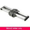 Aggiornato Micro 2 Professionale Videocamera Slider 33 cm Viaggio Track Slider Dolly Binario Macro per DSLR/ARRI Mini/ROSSO/BMCC