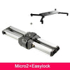 Aggiornato Micro 2 Professionale Videocamera Slider 33 cm Viaggio Track Slider Dolly Binario Macro per DSLR/ARRI Mini/ROSSO/BMCC