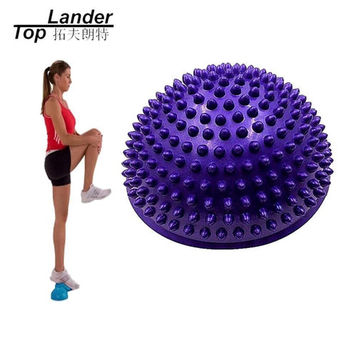 PVC Inflatable Half Yoga Balance Balls Massage Point Fit ball Exercises Trainer Stabilizer GYM Pilates Fitness Ball Pod
