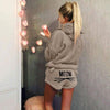 Cute Pajama Sets For Women Winter Hooded Sleepwear Flannel 2 Pcs Pyjama Suits Femme Cartoon Cat Pijama Feminino Plus Size 5XL