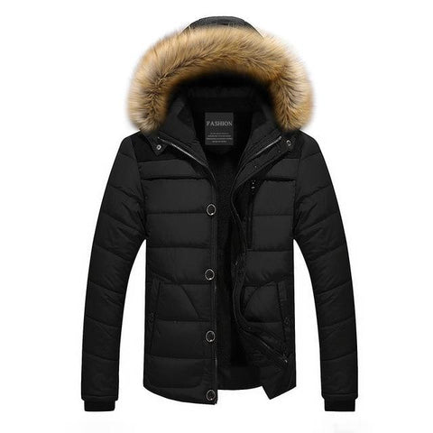 Covrlge Brand Winter Jacket Men 2018 New Parka Coat Men Overseas Fur Hood Male Jacket Cold Casual Parks M-4XL 5XL MWM009