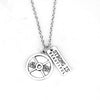 7 Style Fitness Gym Pendant Necklace Jewelry Bodybuilding Necklaces for Men Women Sport Kettlebell Barbell Dumbbell DIY Necklace