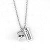 7 Style Fitness Gym Pendant Necklace Jewelry Bodybuilding Necklaces for Men Women Sport Kettlebell Barbell Dumbbell DIY Necklace