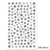 1pcs Christmas Nail Stickers Decals Snow Flakes Xmas Wraps Snowman Winter Nail Art Decorations Manicure Tools Sliders BEF281-284