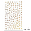 1pcs Christmas Nail Stickers Decals Snow Flakes Xmas Wraps Snowman Winter Nail Art Decorations Manicure Tools Sliders BEF281-284