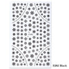 1pcs Christmas Nail Stickers Decals Snow Flakes Xmas Wraps Snowman Winter Nail Art Decorations Manicure Tools Sliders BEF281-284