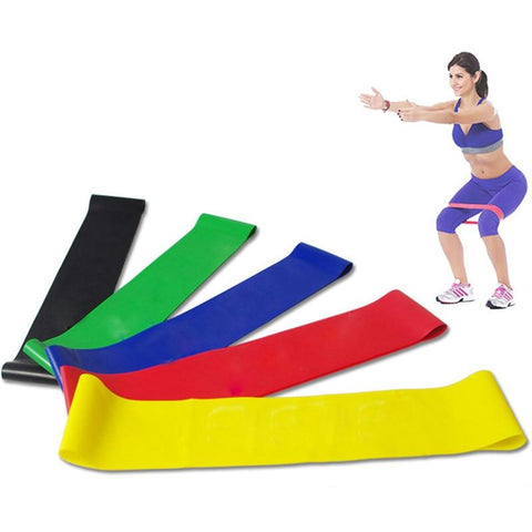 Resistance Band Loop Yoga Pilates Home GYM Fitness Exercise Workout Pull up Rubber Bands Rope Latex Strength Training 2019