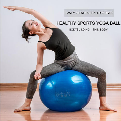 Yoga Ball Gym Fitness Equipment Exercise Balls Pilates Balance Strength 55/65CM Air Pump