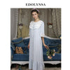 Cotton Nightgown Plus Size Vintage Sleepwear Victorian Home Dress Luxury Medieval Nightwear Women Sleep Lounge Home Clothes H678