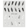 1pcs Nail Water Transfer Sticker Linear Flower Pattern Nail Art Decorations Slider For Nail Manicure Watermark Foils CHSTZ645