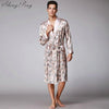 2018 new arrival kimono robe long nightgown Japanese style bath robe v-neck male nightgown mens yukata robe for men CC120