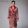 2018 new arrival kimono robe long nightgown Japanese style bath robe v-neck male nightgown mens yukata robe for men CC120