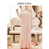 Nightgowns Sleepshirts Sweet Home Dress Sleep Lounge Long Nightdress Lace Sleepwear Vintage Nightgown Female Sleep Lounge #L127