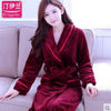 Flannel Hooded Bathrobe Men Kimono Hombre Solid Bath Robes Male Nightgown Long Sleeve Sleepwear Pajamas Lounge Homewear Men