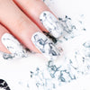 1PCS White Black Gradient Marble Nail Art Sticker Water Transfer Decal Watermark Slider Manicure Full Wrap Tool Decor JIBN624