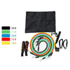 11Pcs/Set Resistance Bands Exercise Training Tube Pull Rope Pedal Rubber Expander Elastic Bands For Fitness Workout