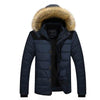 DIMUSI Mens Winter Jacket Male -25 'C Thick Thermal Cotton Parka Coats Mens Casual Faux Fur Collar Hoodies Jackets 6XL,TA270