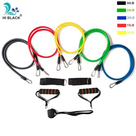 Resistance Band Set 17Pcs Gym Strength Training Rubber Loops Band Workout Fintess Exercise Bands Door Anchor Ankle Strap