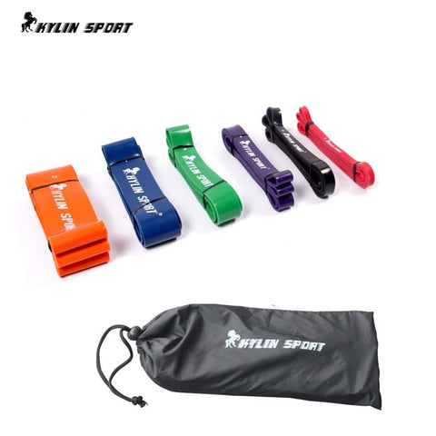 Free Shipping 6 colors available Resistance Bands Loop Fitness  Power Lifting Pull Up Rubber Elastic Band