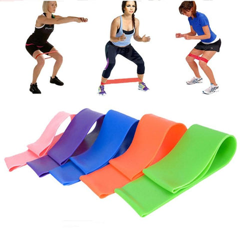 6 Colors Yoga Resistance Rubber Bands Indoor Outdoor Fitness Equipment 0.5mm-1.1mm Pilates Sport Training Workout Elastic Bands