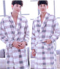 Pajamas Men's Thickened Flannel Male Winter Long Sleeved Bathing Nightgowns Women's Coral Fleece Adult Warm Homewear D-2097