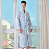 High-end bathrobe men  cotton women nightgown mens sleepwear blanket towel fleece thick lovers long soft  autumn winter