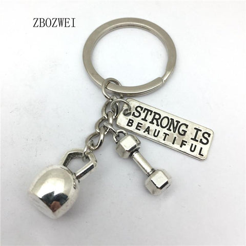 1 Dumbbell Kettlebell ST Weightlifting Keychain, Sports, Gym, Tailor Made