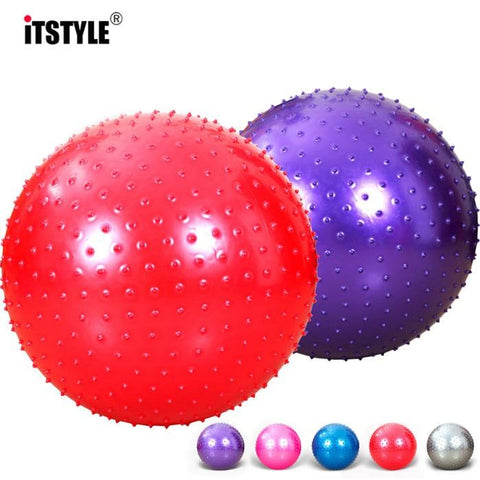 ITSTYLE Sports Yoga Balls Point Fitness Gym Balance Fitball Exercise Pilates Workout Barbed Massage Ball 55cm 65cm 75cm 85cm
