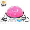 58cm Yoga Balance Balls Fitness Gym Workout Half Yoga Ball Exercises Fitness Balance Trainer Balls with Strings & Pump
