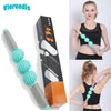 Hot sale myofascial release massage ball stick roller in 6cm dimeters spiky balls for relax muscle body leg back medicine ball