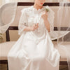 Nightgowns Sleepshirts Sweet Home Dress Sleep Lounge Long Nightdress Lace Sleepwear Vintage Nightgown Female Sleep Lounge #L126