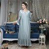 Cotton Sleep Lounge Vintage Night Dress Autumn Women Sleepwear Dress Nightdress Homewear Princess Long Nightgown Sleepshirt H682