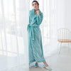 Men's Long Robe Microfiber  Flannel  Fleece Flannel Floor- Length Plus Size Bathrobe  Robes Sleepwear Loungewear Nightgown