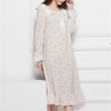 Nightgowns Sleepshirts 2019 Home Dress Nightdress Sleepwear Print Sleep Lounge Vintage Nightgown Female Lace Nightwear #H303