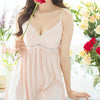 Nightgowns Sleepshirts 2019 Lace Home Dress Sexy Nightwear Women Sleepwear Solid Sleep Lounge Vintage Nightgown Female #H208