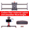 Smart phone mini Carbon fiber camera 40cm slider 5kg bear travel portable video slider dolly track DSLR rail parallel shooting