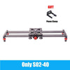 Smart phone mini Carbon fiber camera 40cm slider 5kg bear travel portable video slider dolly track DSLR rail parallel shooting