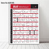 Bodybuilding Gym Sport Fitness Dumbbell Poster Kettlebell Workout Exercise Training Chart Art Wall Poster Print Home Decor